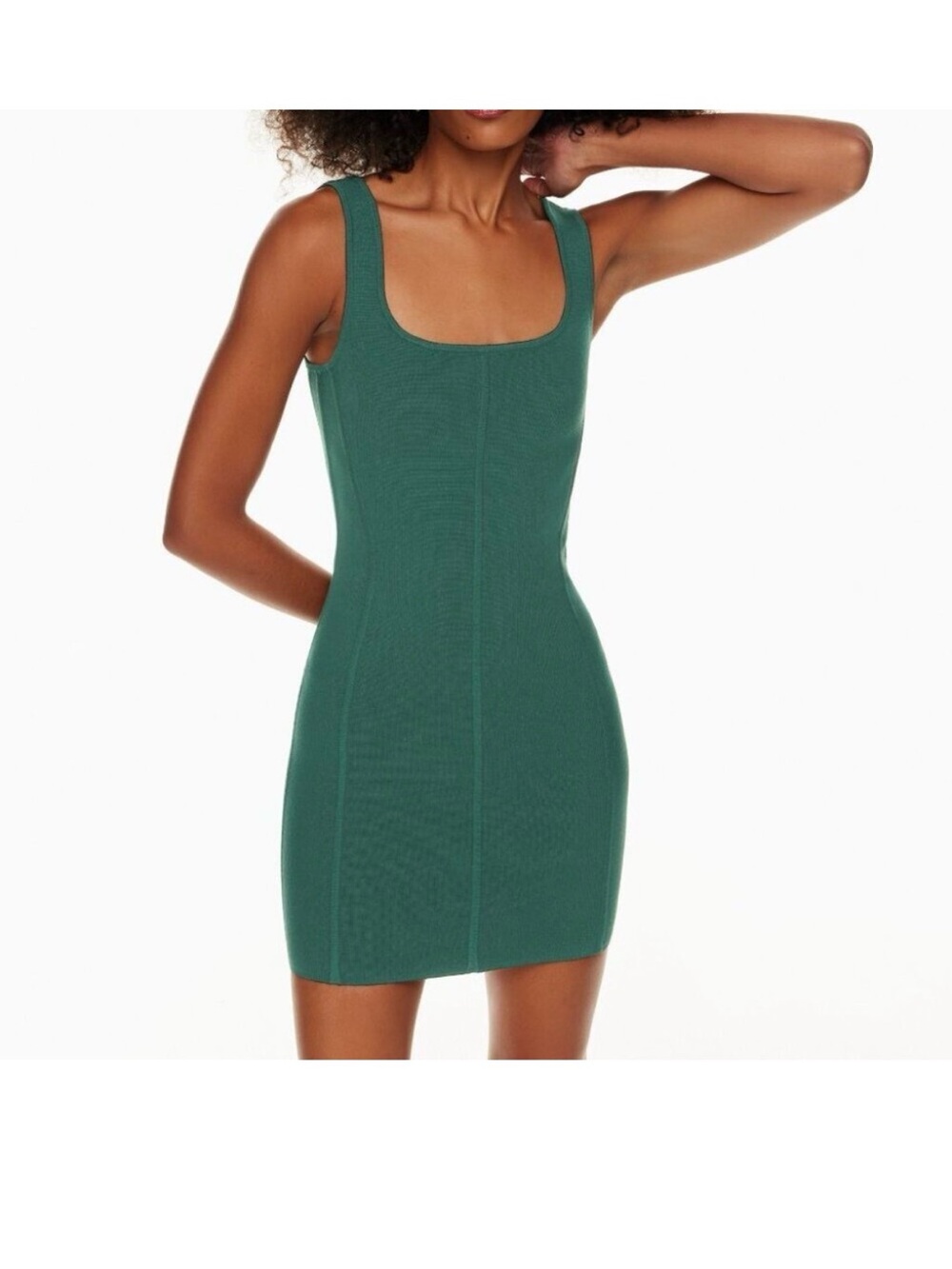 NWT! Aritzia Wilfred Natalie Knit
Bustier Mini Dress
Green Size XS